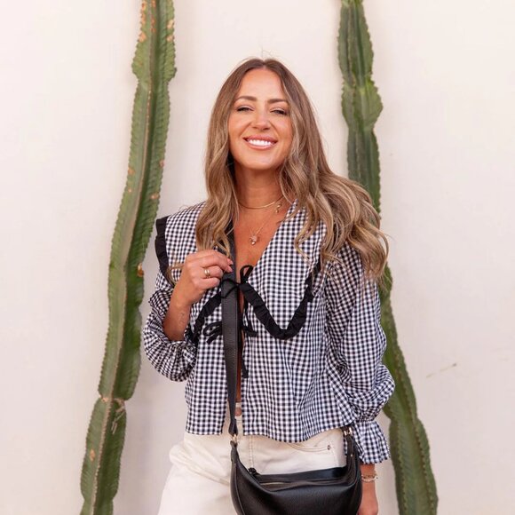 Poppy & Peonies eclipse Hobo Pebble Black - Picture 2 of 5